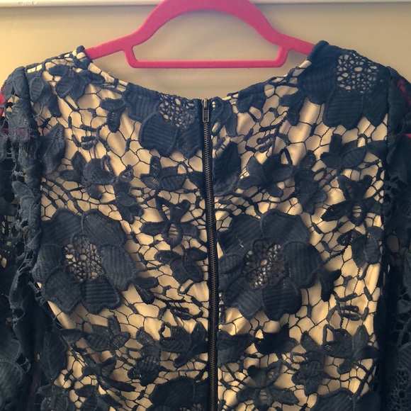 Versona Teal Lace Cocktail Dress - Picture 4 of 4